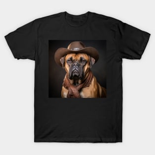 Cowboy Dog - Bullmastiff T-Shirt